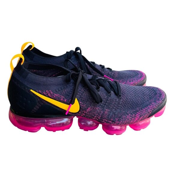 Nike Men's Air VaporMax Flyknit 2 Size 11.5 Pink Blast Color Way - Picture 1 of 14